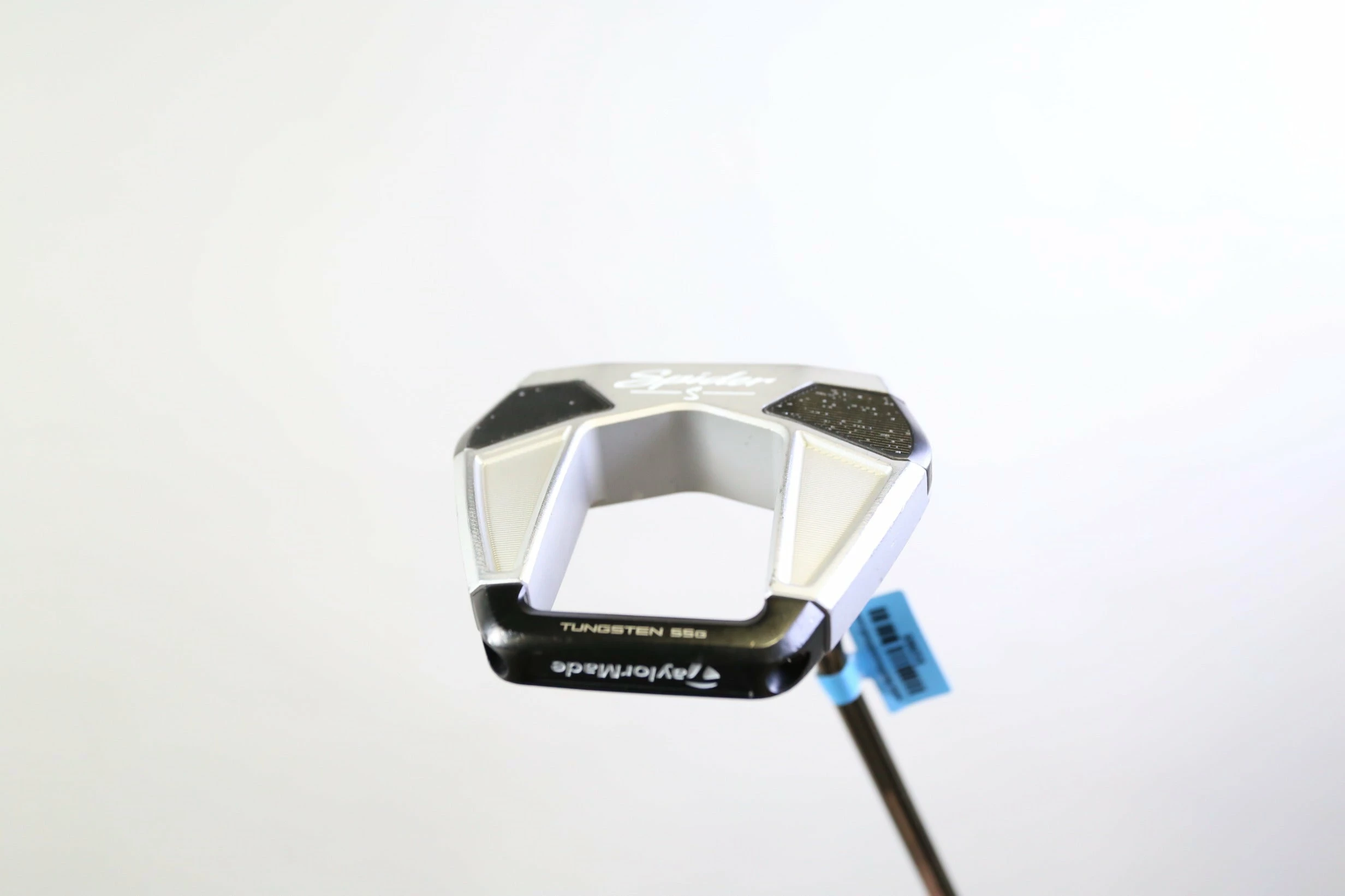 TaylorMade Spider S SB Platinum/White Putter RH 35 In Steel Shaft Winn Jumbo 1 TaylorMade Spider S SB Platinum/White Putter RH 35 In Steel Shaft Winn Jumbo