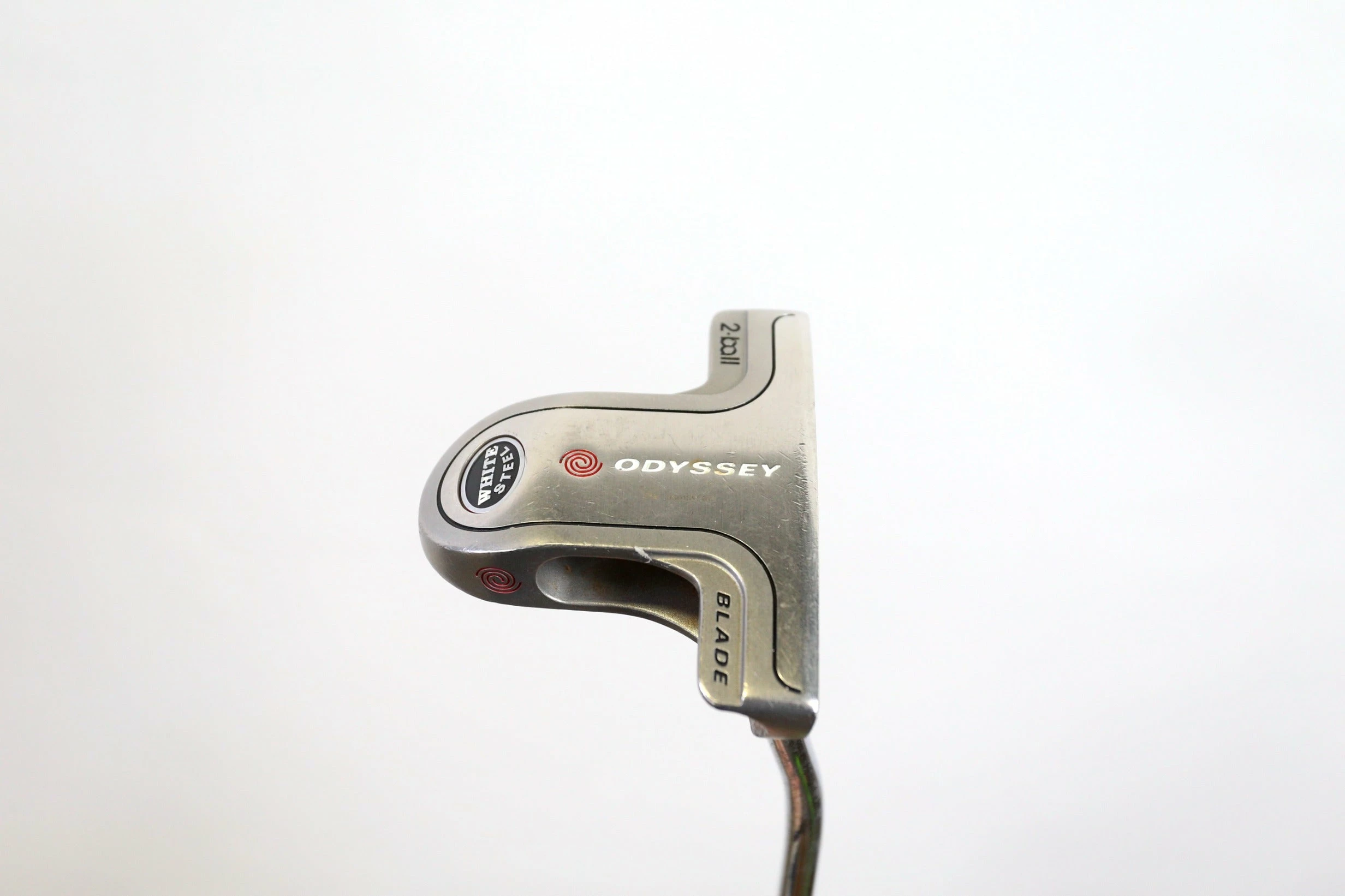Odyssey White Steel 2-Ball Blade Putter RH 33.5 In Steel Shaft 1 Odyssey White Steel 2-Ball Blade Putter RH 33.5 In Steel Shaft